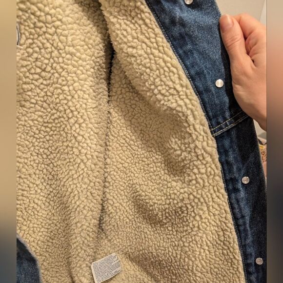Vintage Arizona faux Sherpa lined denim jacket - Picture 6 of 10